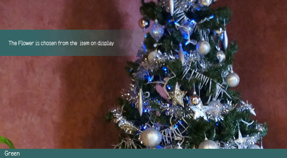 クリスマスツリー装飾電飾付ブルー系