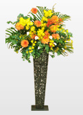 黄色オレンジ系の花　お洒落れスタンド　21000円（税込み）　送料無料